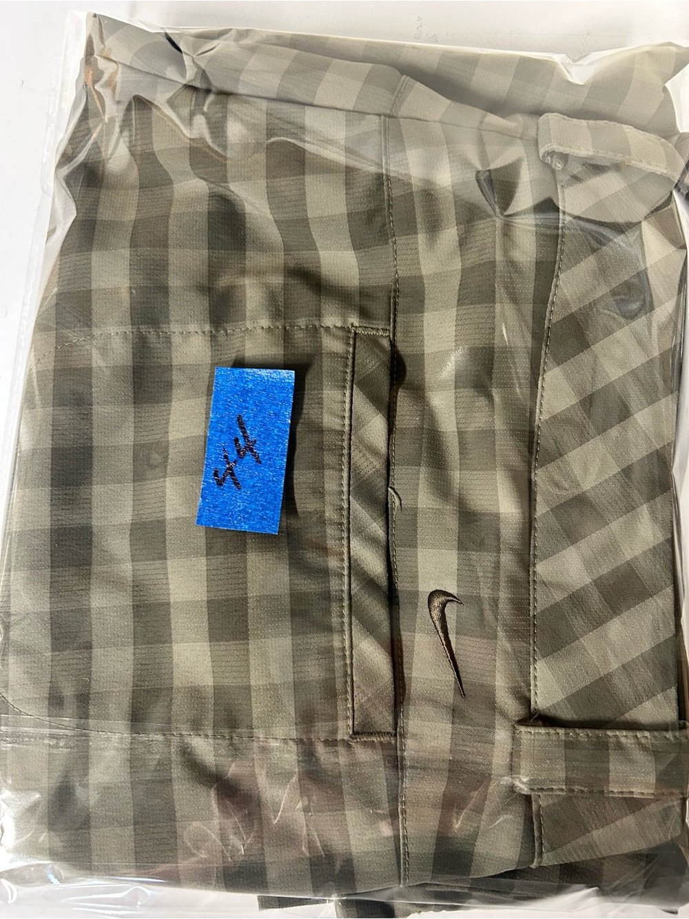 Nike Golf Tour Performance Men’s Green Checkered Golf Dri Fit Shorts Size Large - Picture 14 of 14